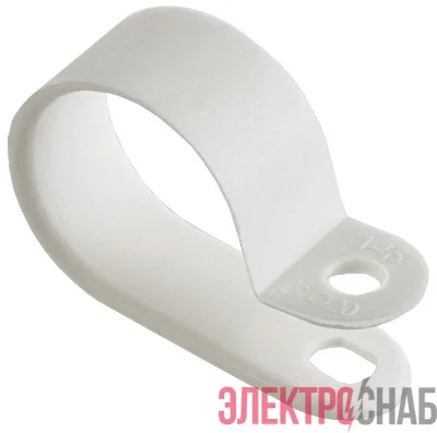 Скоба крепежная 20мм нейлон. бел. (уп.50шт) IEK USK11-20-050-K01