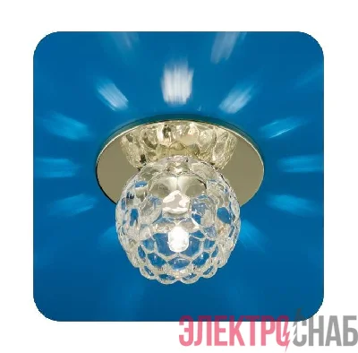 Светильник Ice 12 5 04 с огран. стеклом цветок зол. G4/G5.3 ИТАЛМАК IT8168