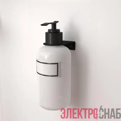 Держатель дозатора для жидкого мыла и шампуней на 1 флакон настенный черн. Rexant 38-0697