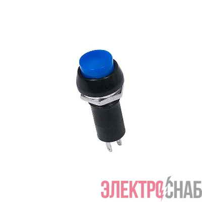 Выключатель-кнопка 250В 1А (2с) ON-OFF син. (PBS-11А) Rexant 36-3031