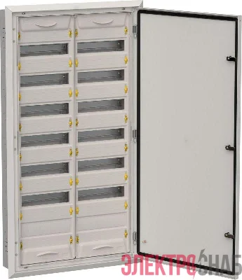 Корпус ЩРв-168 (2х84) TITAN 5 1130х625х130мм IP31 (одна дверь) сер. метал. IEK TI5-50-V-2X084-31-7035