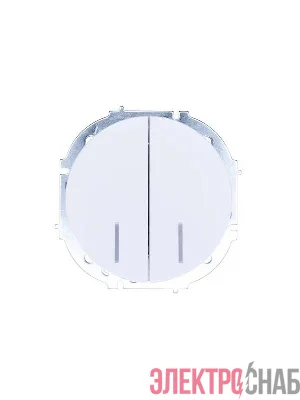 Выключатель 2-кл. СП OSEN 10А IP20 с подсветкой механизм бел. LEZARD 743-0288-112