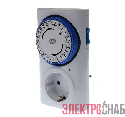 Таймер суточный мех. 96 перекл. 3.68кВт бел. REV 05161 9