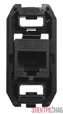 Разъем телекоммуникац. 8 конт. 5 кат. UTP тип RJ45 ABB 2CLA201850A1001