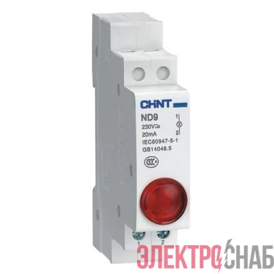 Индикатор ND9-1/r AC/DC 230В (LED) (R) красн. CHINT 594113