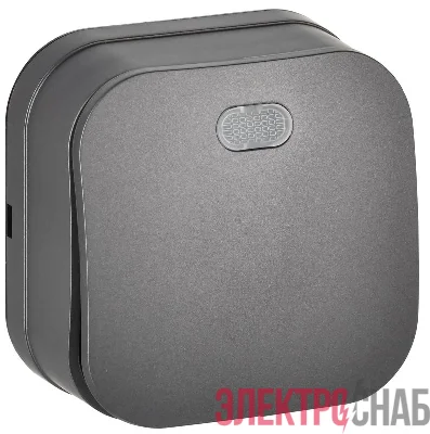 Выключатель 1-кл. ОП GLORY ВС20-1-1-ХСм 10А с индикацией сталь матов. IEK EVH11-K46M-10