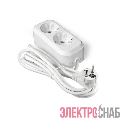 Удлинитель 2х5м с заземл. IP20 Е-302А ПВС 3х1.5 Universal 1719