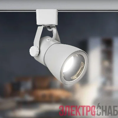 Светильник трековый 1ф TR38-GU10 WH под лампу MR16 бел. Эра Б0053307