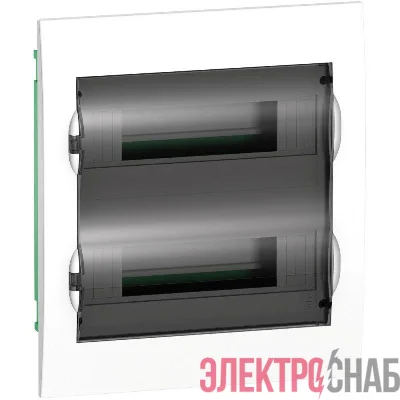 Бокс встраиваемый СП City9 Box 2 ряда 24мод. с прозр. дверцей SE EZ9E212S2FRU