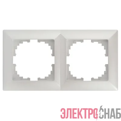 Рамка 2-м СП Solo 4-502-06 перламутр Intro Б0053995