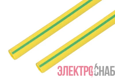 Трубка термоусадочная 35.0/17.5 1м желт./зел. Rexant 23-5008