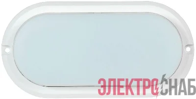 Светильник светодиодный ДПО 4011 8Вт 4000К IP54 овал бел. IEK LDPO0-4011-8-4000-K01