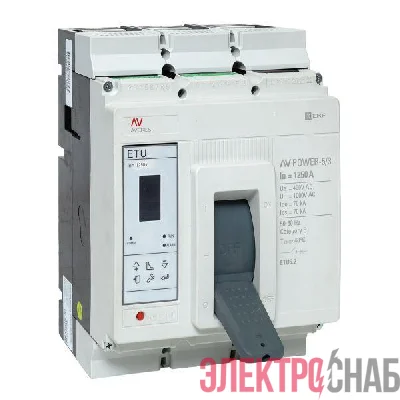 Выключатель автоматический 1250А 70кА AV POWER-5/3 ETU6.2 AVERES EKF mccb-53-1250M-6.2-av