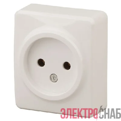 Розетка 1-м ОП Эра Эксперт 11-2201-02 16А IP20 250В 2P сл. кость Эра Б0031552