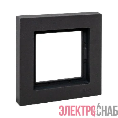 Рамка 1-м Эпика IP44 пластик черн. EKF UP1-FPB-01-44