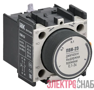Приставка ПВИ 23 0.1-3сек 1НО+1НЗ KARAT IEK KPV20-11-3