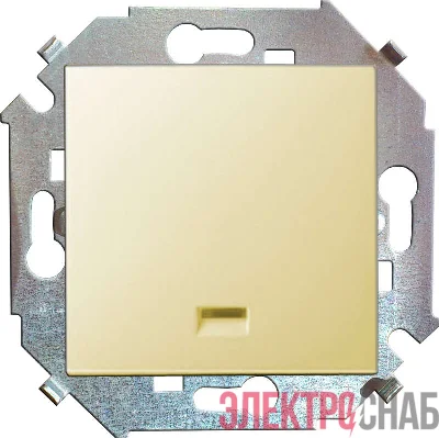 Выключатель 1-кл. СП Simon 15 16А IP20 с подсветкой винтов. зажим механизм сл. кость Simon 1591104-031