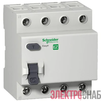 Выключатель дифференциального тока (УЗО) 4п 25А 30мА тип AC EASY9 SchE EZ9R34425