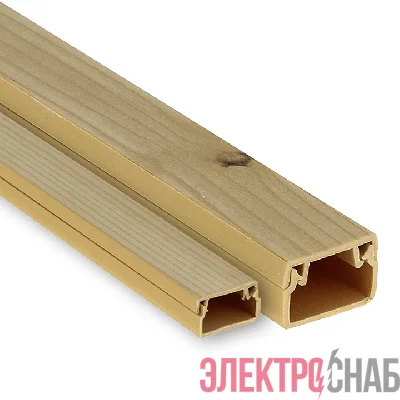 Кабель-канал 16х16 L2000 пластик Plast свет. дер. EKF kk-16-16w