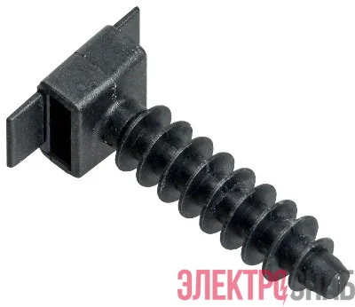 База дюбельная БД 35х10 под хомут черн. (уп.100шт) IEK UHP32-35-10-100-K02