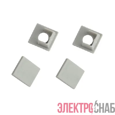 Набор заглушек 5022-3 для профиля 5022. 4624. 5313(01) 3313. 3213. 5313(02) 2шт глухие 2шт с отверстием Эра Б0062806