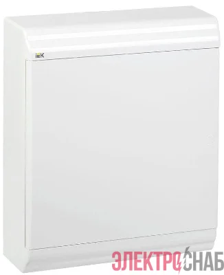 Бокс ЩРН-П-24 мод. навесной пластик IP41 PRIME бел. дверь IEK MKP82-N-24-WD-41-10