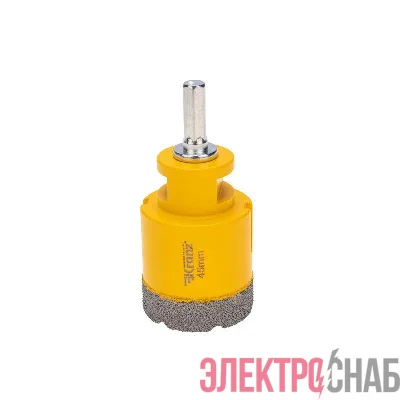 Коронка алмазная профессиональная по керамограниту и железобетону М14 вакуумное спекание 45мм для УШМ Kranz KR-92-1020