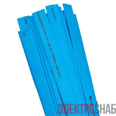 Трубка термоусадочная ТУТ нг 16/8 син. 1м (уп.50м) PROxima EKF tut-16-g-1m