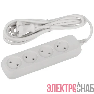 Удлинитель 4х3м без заземл. ПВС 2х0.75 UDL-10-430 Greenline Эра Б0065050