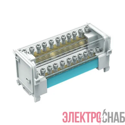 Блок распределительный 2p 7х6мм + 2х7.5мм + 2х9мм на DIN-рейку 125А DKC BD125112