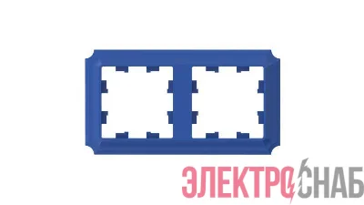 Рамка 2-пост. AtlasDesign Antique универс. аквамарин SE ATN101102