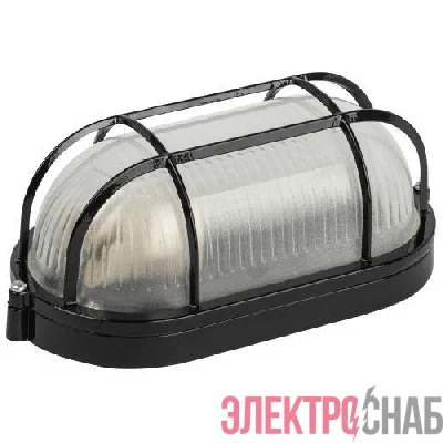 Светильник НБП 04-60-002 1х60Вт E27 IP54 акватермо алюм./стекло с решеткой черн. Эра Б0063898