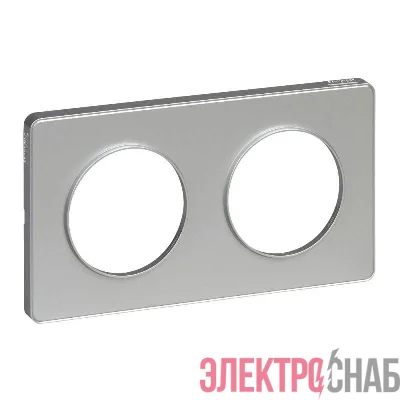 Рамка 2-м Odace алюм. SchE S53P804