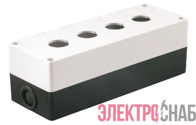 Корпус КП 104 4-м для кнопок бел. IEK BKP10-4-K01