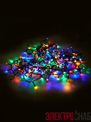 Гирлянда светодиодная "Нить" LD200-GM-BO 200LED мульти 20м уличная 8 режимов элементы питания 3хAA SHLights 4690601045447