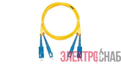 Патч-корд NMF-PC2S2C2-SCU-SCU-002 волоконно-оптический соед. одномод. 9/125мкм стандарта OS2 SC/UPC-SC/UPC двойн. LSZH нг(В)-HFLTx 2мм желт. 2м NIKOMAX NMF-PC2S2C2-SCU-SCU-002