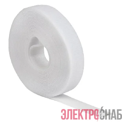 Хомут-липучка 20мм бел. (5м/ролл) PROxima EKF hlft-2-w