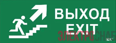 Этикетка самоклеящаяся "Выход/лестница вверх/фигура" ССА 1005 IEK LPC10-1-35-13-VLVVF