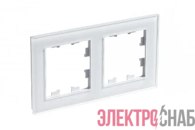 Рамка 2-м AtlasDesign Nature стекло бел. SE ATN320102