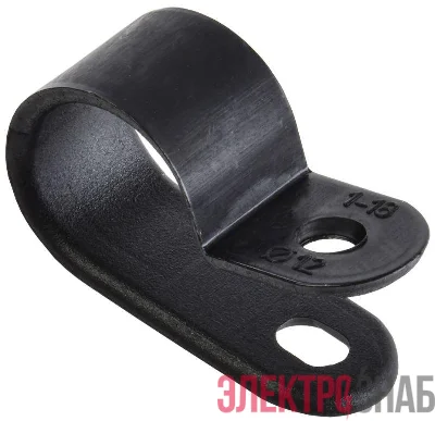 Скоба крепежная 12мм нейлон. черн. (уп.50шт) IEK USK11-12-050-K02