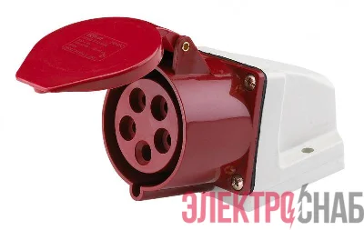 Розетка ОП 32А 380В 3P+E+N тип. роз. 125 IP44 SchE 26033DEK