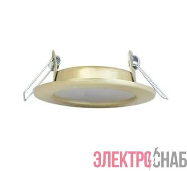 Светильник Montana LED 51 06 04 штампов. неповорот. 6Вт 480Лм 220В 4000К зол. ИТАЛМАК IT8558