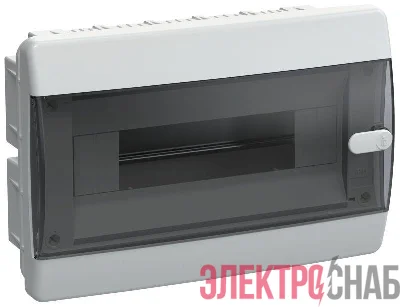 Корпус ЩРВ-П-12 UNION Compact IP41 черн. прозр. дверь пластик. IEK UIC-KP12-V-12-41-K01
