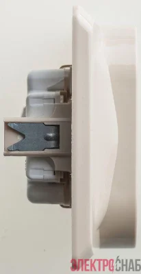 Розетка 2-м СП Этюд 16А IP20 250В с заземл. без защ. шторок крем. SE PC16-007K