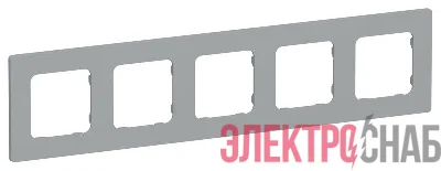 Рамка 5-м СП FLITE РУ-5-К-ФлС сер. IEK FI-M52-32-20-K03