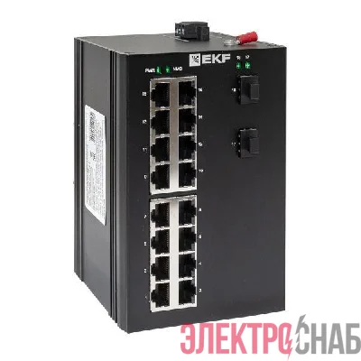 Коммутатор промышленный неуправляемый U-2GX/SFP-16GT TSX EKF TSX-U-2GX/SFP-16GT