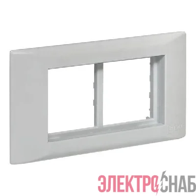 Рамка+суппорт на 4 мод. (2 поста) для парапетного кабельного канала C-Line EKF sup-4-105-50