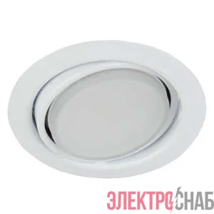 Светильник KL35 А WH под лампу GX53 поворот. 220В 13Вт бел. ЭРА Б0017638