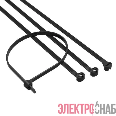Хомут кабельный 2.5х200 P6.6 с двойн. замком черн. (уп.100шт) DKC 21307SR