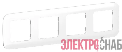 Рамка 4-м СП FLITE РУ-4-А-ФлБ бел. IEK FI-M42-31-20-K01